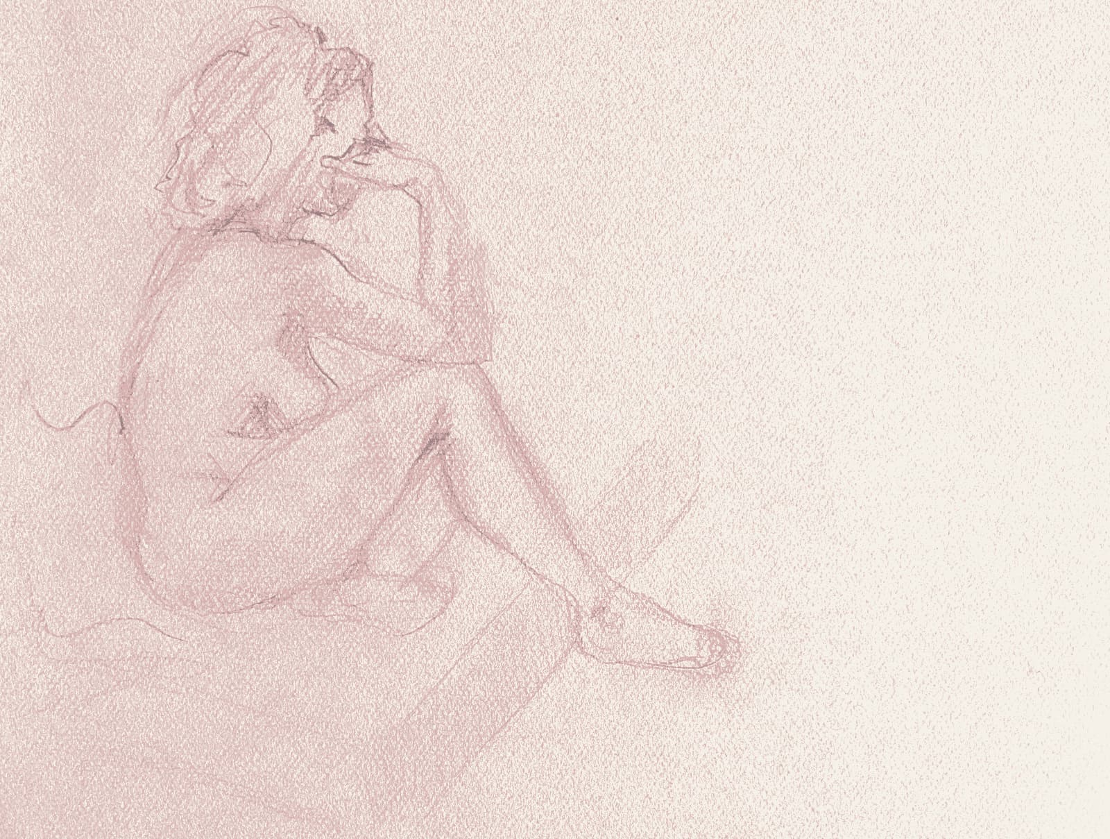 Illustrazione: figura seduta in ascolto.